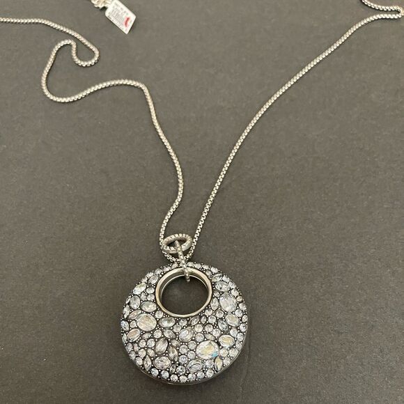 Brighton Trust Your Journey Convertible Necklace Silver-Aqua NWT - Picture 8 of 13